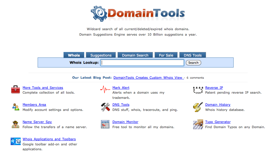 Domain-Tools-Whois-Lookup