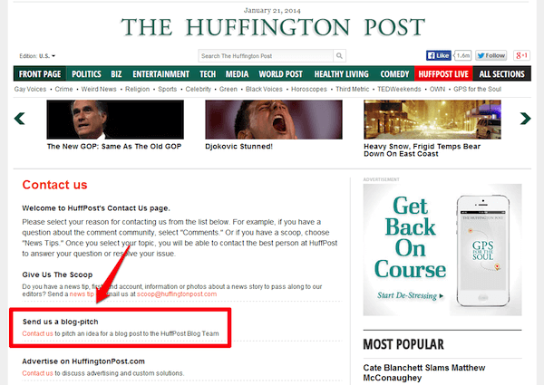 huffpost guest blogging