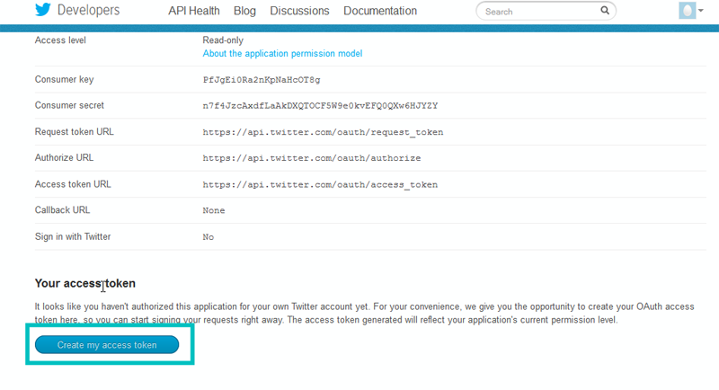 twitter create access token