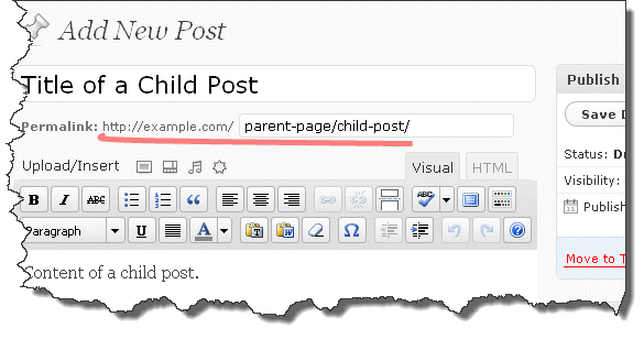 wordpress custom url
