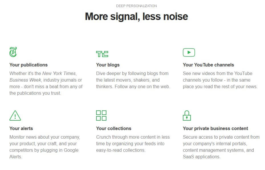 feedly benefits social media followings