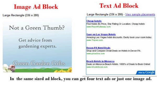 adsense banner ads vs text ads